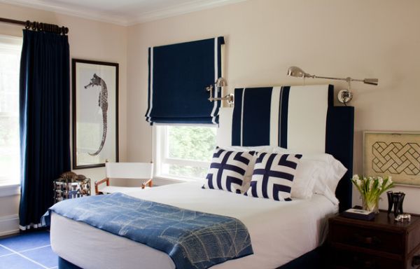 navy and grey boys bedroom