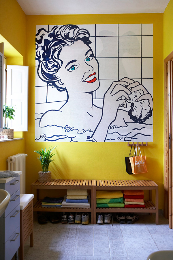 Pop Art Bathroom Mural