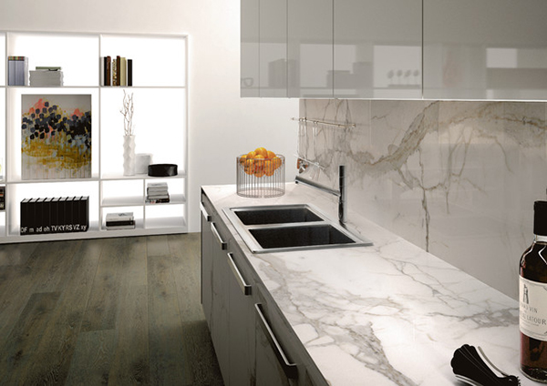 Porcelain Calacatta Kitchen Countertops