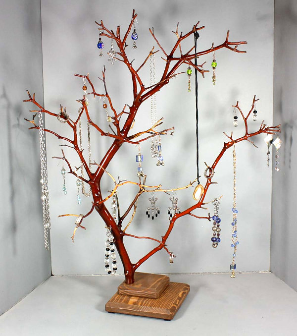 Red Manzanita jewelry tree