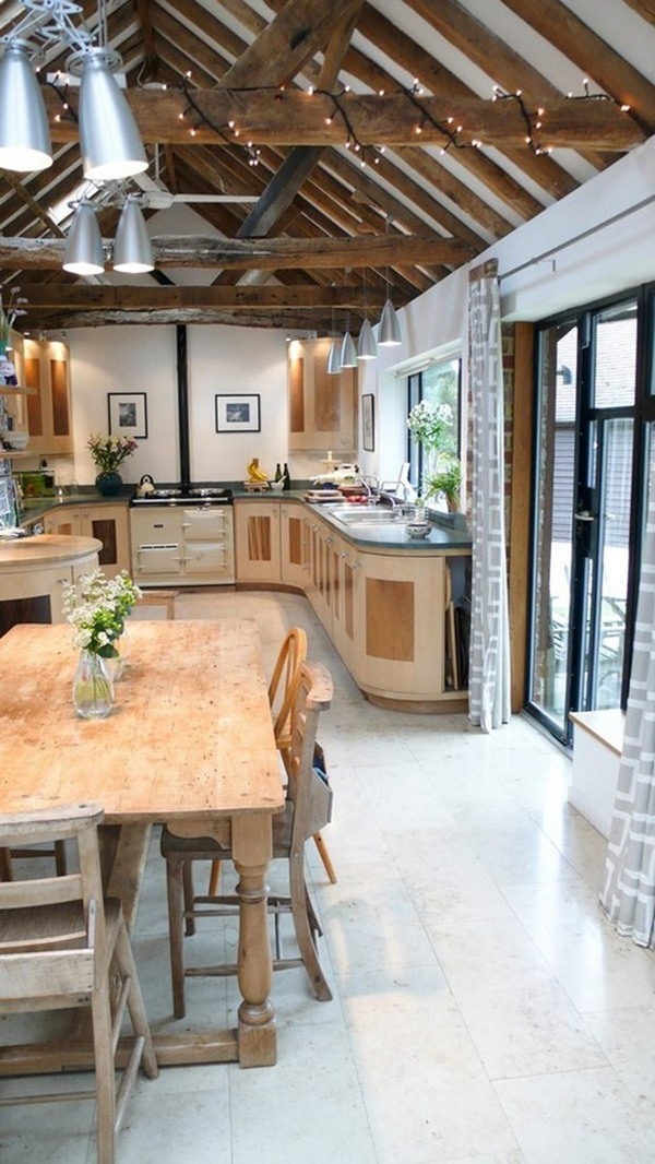 Rustic Natural Wood Kitchen