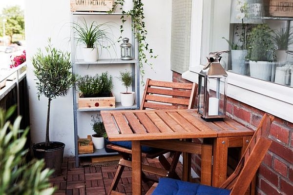 Well-designed small balcony