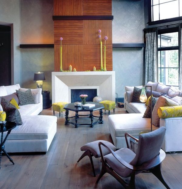 Yellow - Green accents are both subtle and contemporary