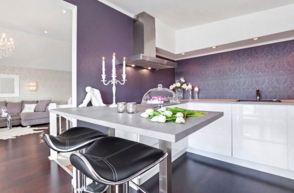 You can opt for milder shades of purple and violet in order to tone down on the glitz