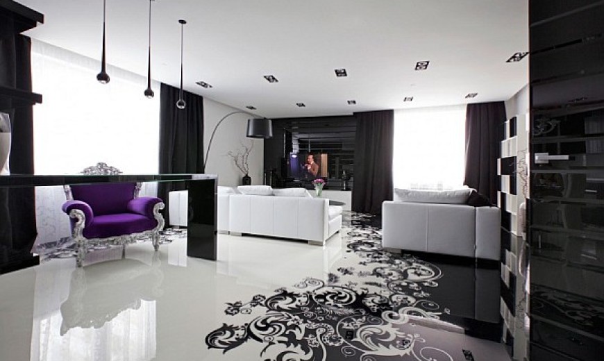 Project Begovaya: Stunningly Stylish Interiors In Striking Black And White!