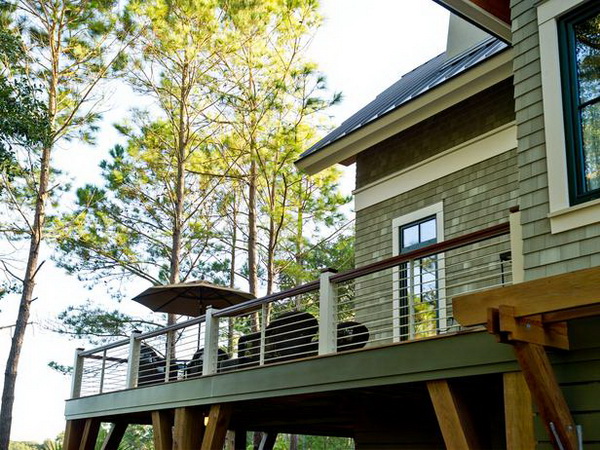 Deck of the HGTV Dream Home 2013 located on Kiawah Island in South Carolina.