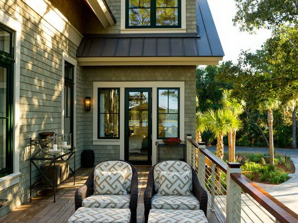 Deck of the HGTV Dream Home 2013 located on Kiawah Island in South Carolina.