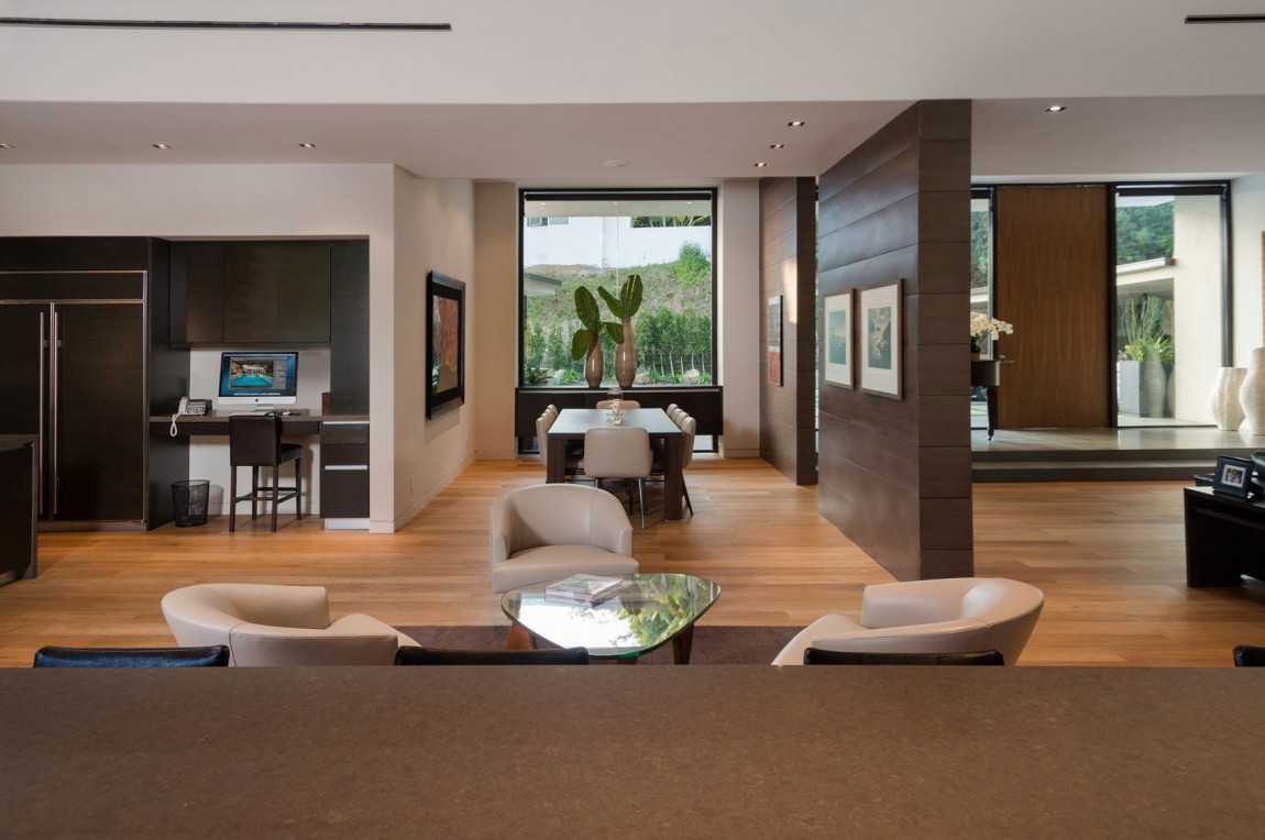 living room with elegant details