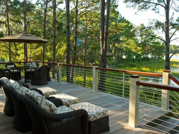 Deck of the HGTV Dream Home 2013 located on Kiawah Island in South Carolina.