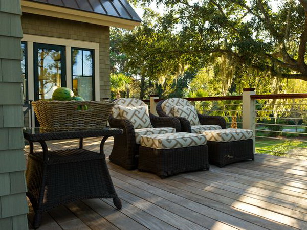 Deck of the HGTV Dream Home 2013 located on Kiawah Island in South Carolina.