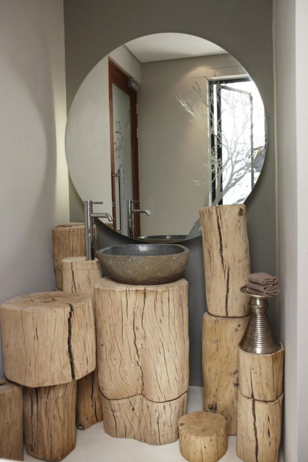 rustic bathroom