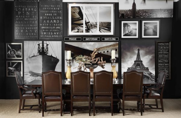 How to decorate with black and white photographs