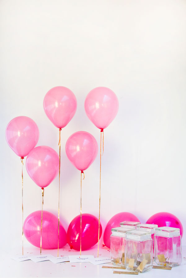 DIY pink balloon awards