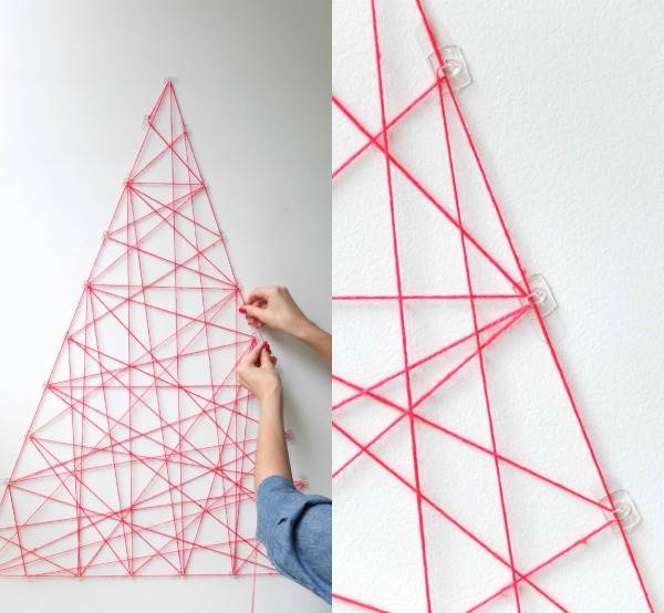 DIY wall art with clips