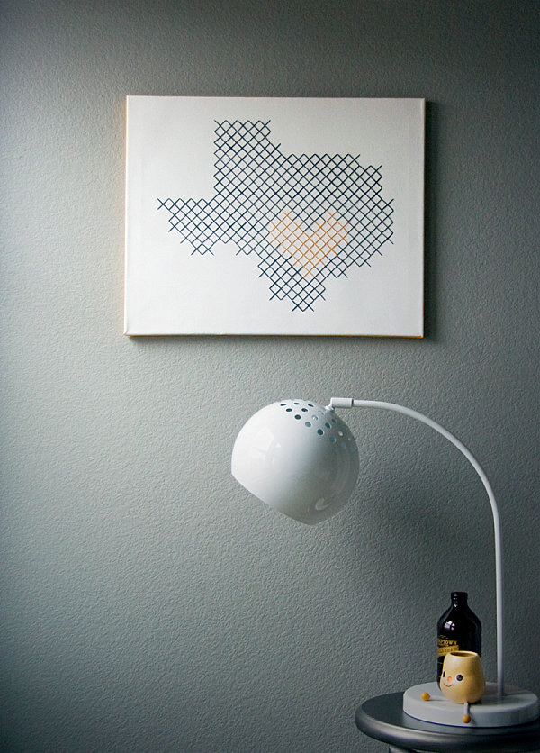 Large cross-stitch DIY project