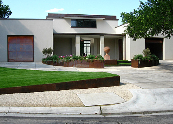 Manicured front yard