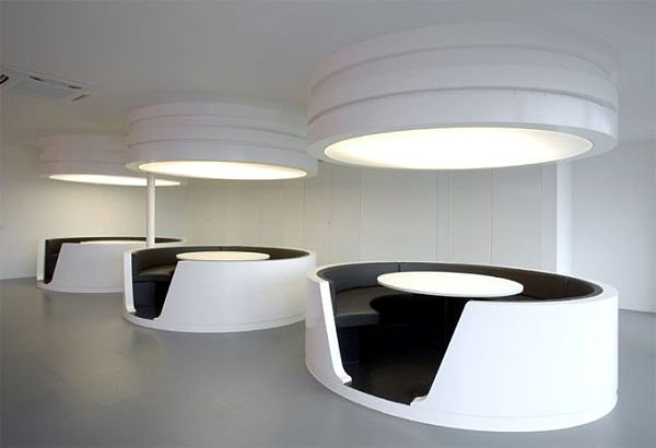 Modern oval cubicles