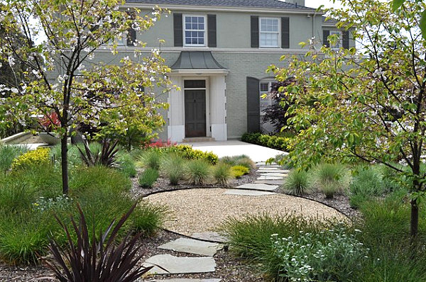 Plethora of plants in a front yard