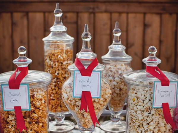 Popcorn bar for summer fun