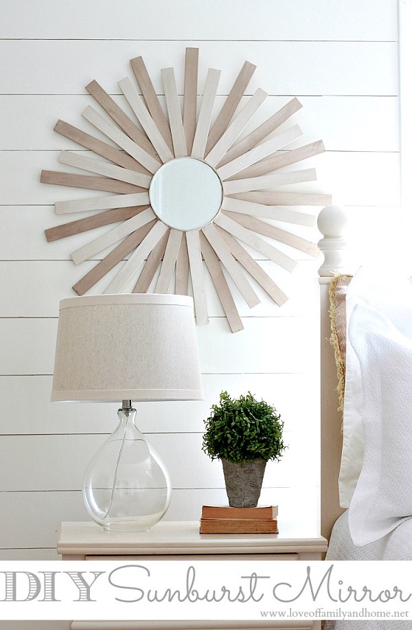 DIY: Paint Stick Sunburst Mirror