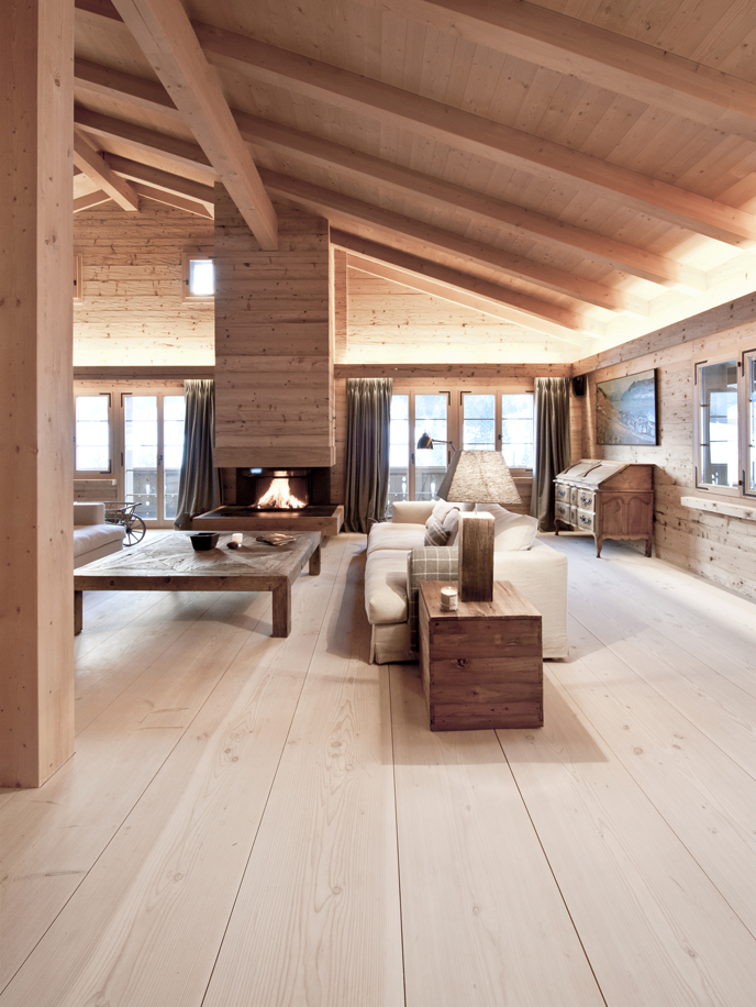 Dinesen wooden floor, Chalet Gstaad.