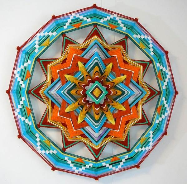 Yarn art mandala