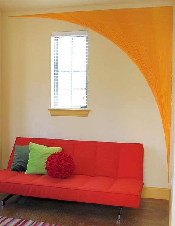 String wall art arch