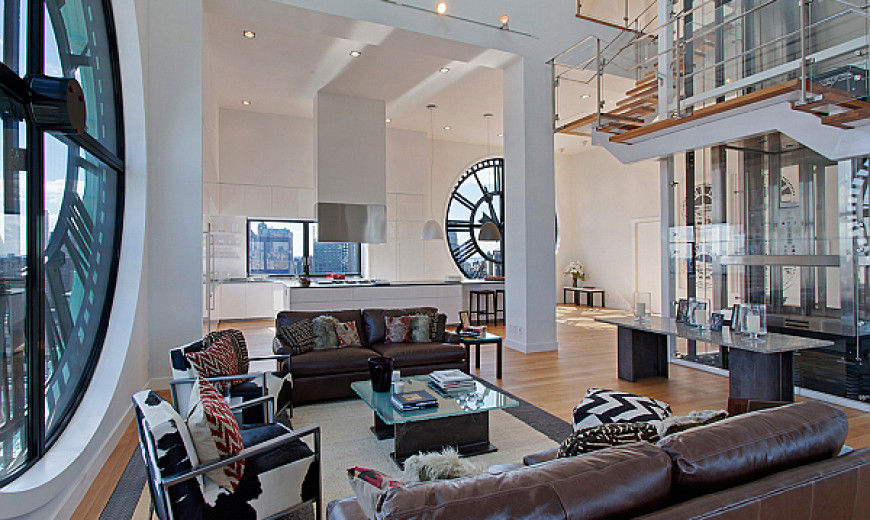 Clock Tower Penthouse in Brooklyn Stuns With Timeless Views Of NYC Skyline