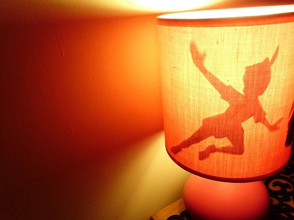 diy peter pan lampshade shadow