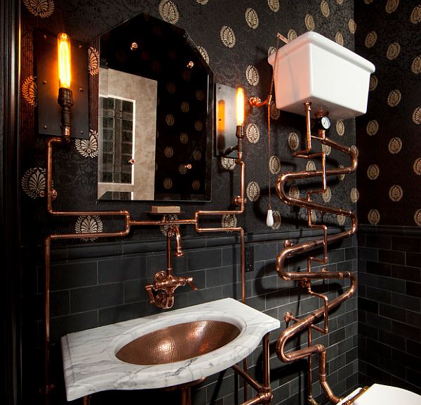 steampunk bathroom