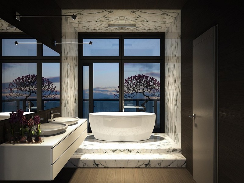 stylish modern bathroom