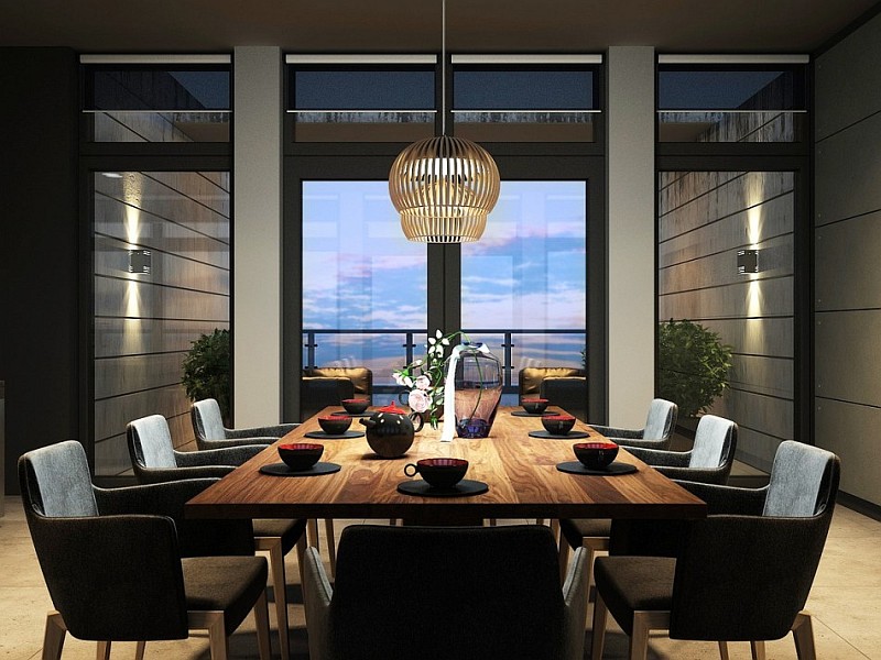 stylish modern dining room