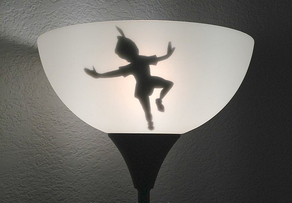 tinkerbell lampshade shadow