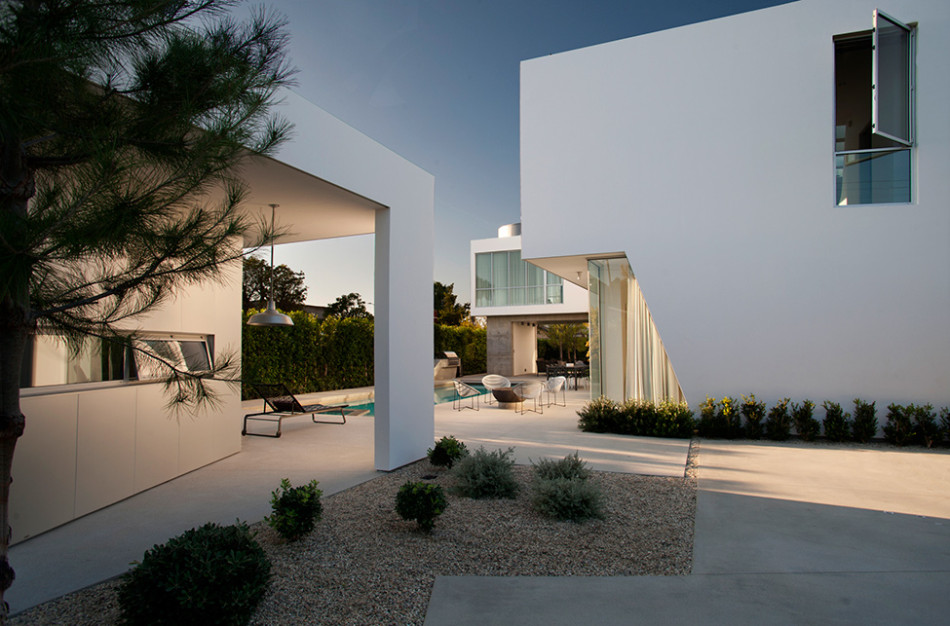 white stucco villa