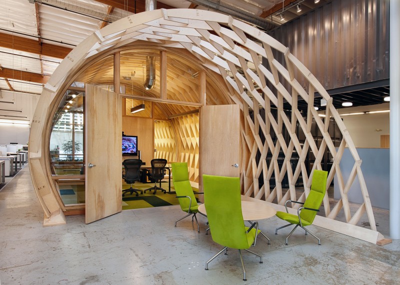 wood use in the office