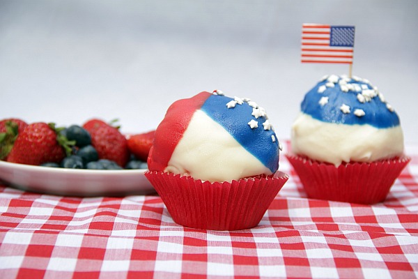 4th of july cupcakes