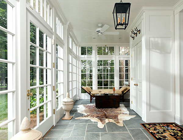 A sunroom for lounging