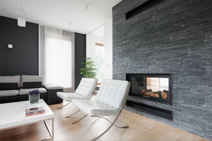 Barcelona chairs in living room