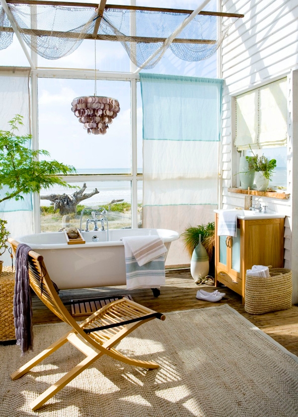 tropical themed bathroom