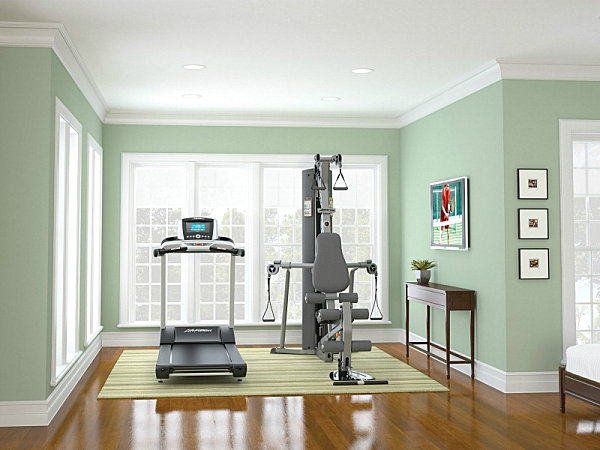 Bright and airy Guest room gym