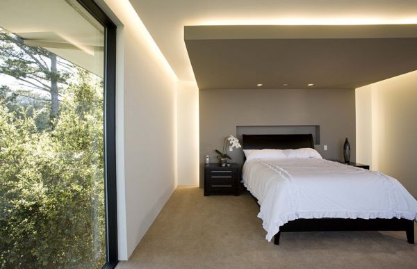 Combine natural lighting with recessed lighting for a complete look