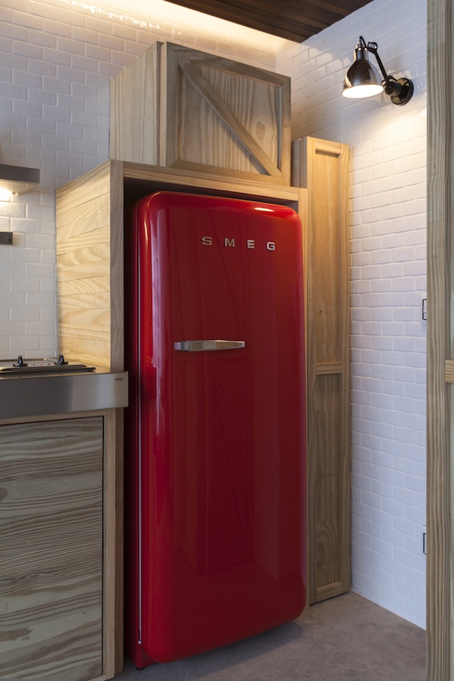 Compact kitchen inside small apartment