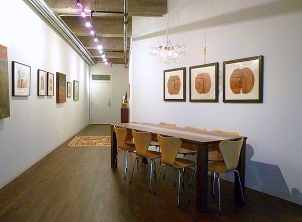 Dining room of a Houston loft