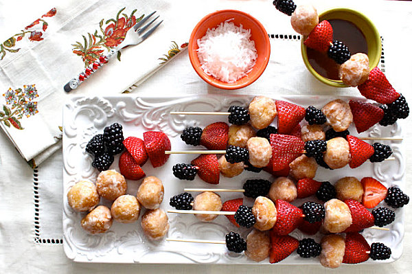 Donut hole skewers