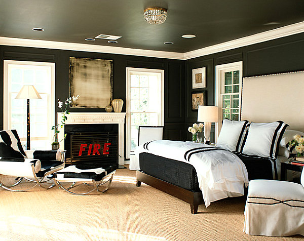 Elegant eclectic bedroom