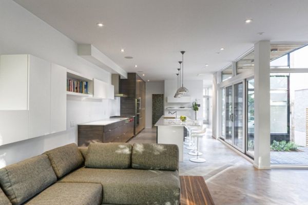 Ergonomic kitchen and spacious dining room in the Ottawa home