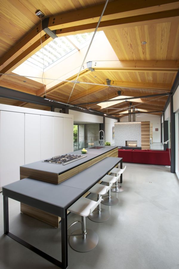 Ergonomic modern kitchen at the Southlands Residence