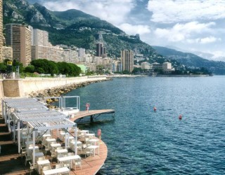 Lavish Floating Beach Bar And Terrace At The Luxurious Monaco Life Club