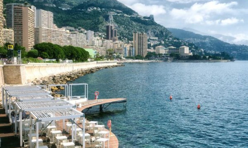 Lavish Floating Beach Bar And Terrace At The Luxurious Monaco Life Club