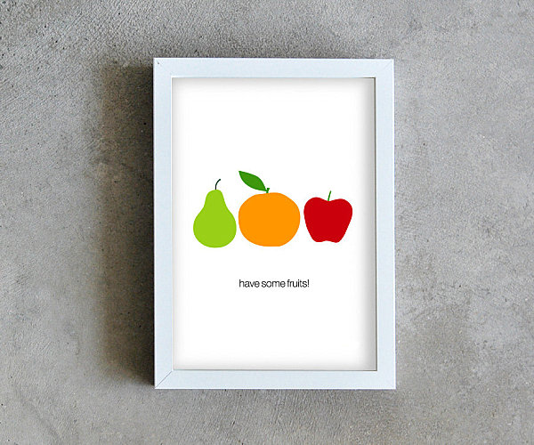 Fruit kitchen poster